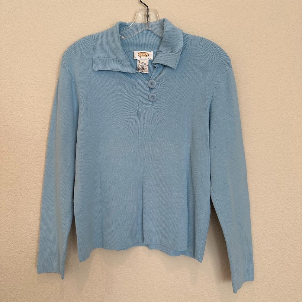 Talbots Long Sleeve Blue Sweater